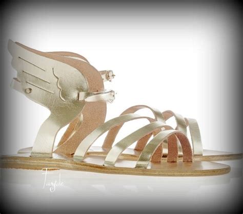 sivylla sandals with wings greek leather sandals-gladiator sandals hermes|Oasis sandal .